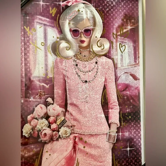 Pink Barbie Gucci, LV,  Chanel Art by Oliver Gal - Picture 4 of 4